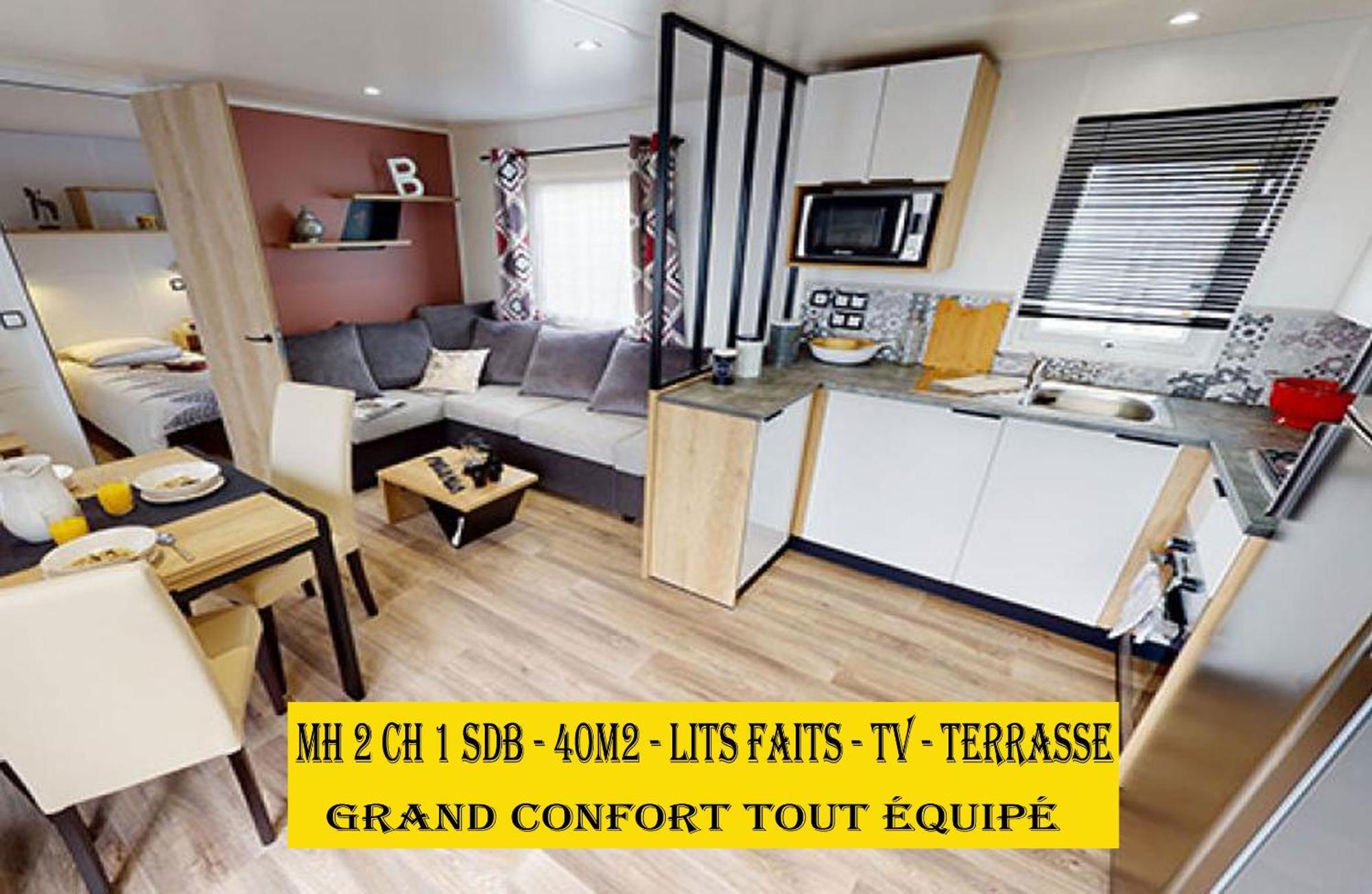 Mh6Pers-2Ch-1Sdb-Lits Faits-40M2-Terrasse-Tv--Grand Confort-Empl Calme-Kerlann Pont-Aven Zewnętrze zdjęcie
